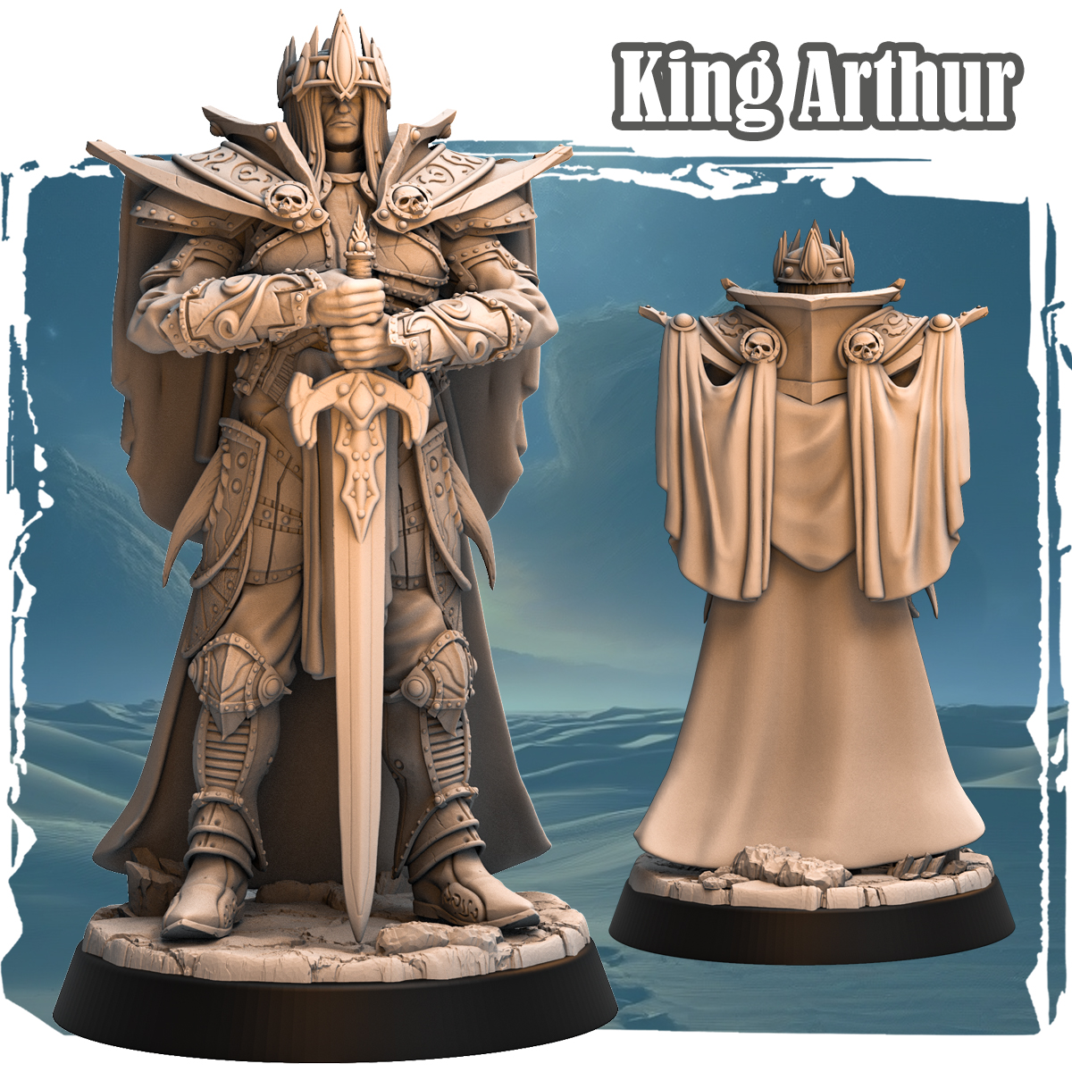 King Arthur 32mm - Human Fighter